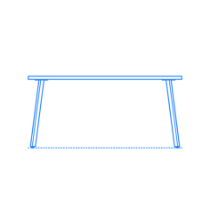Furniture Dining Tables Rockwell Unscripted Easy Table Square Outline Svg File, Free Vectors File